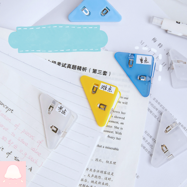  Ghim kẹp tài liệu Hình tam giác (Hộp 10 cái) 
