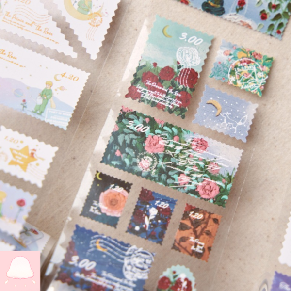  Nhãn dán Washi Hoa cỏ mùa xuân - The Journal Thing 