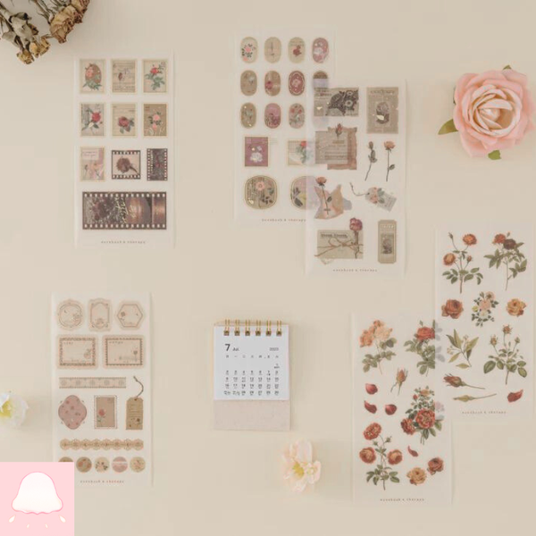  Nhãn dán Tsuki ‘Vintage Rose’ 