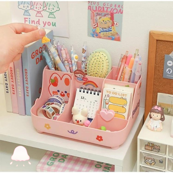  Hộp đựng bút Để Bàn Văn Phòng Tiện Lợi 3 Màu Xinh Xắn 