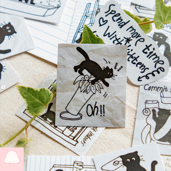  Nhãn dán Chú mèo đen - The Journal Thing 