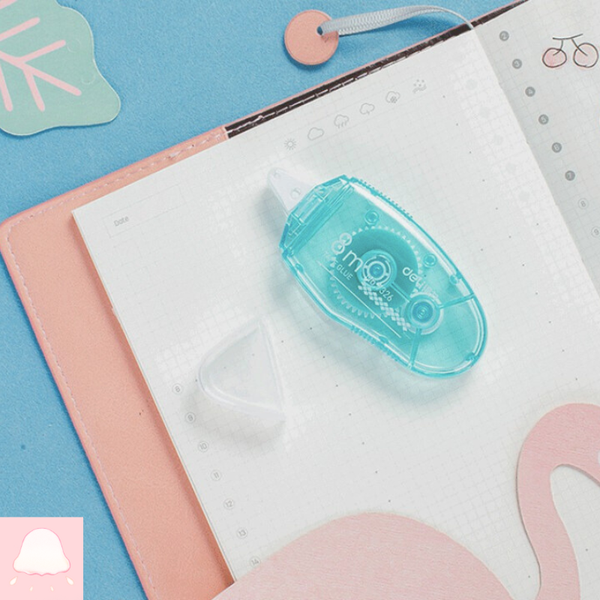  Băng keo 2 mặt dạng bút xóa kéo Deli cao cấp 