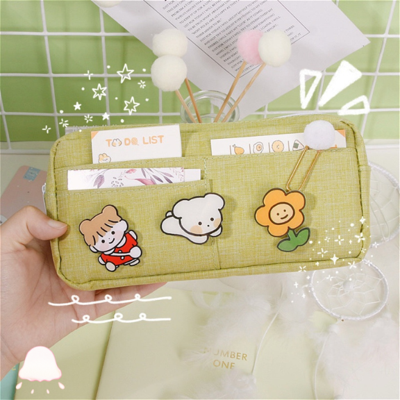  Túi đựng viết Hộp Bút Vải Canvas Đa Năng Kiểu Hàn Quốc Dễ Thương | Panda House 