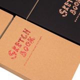  Sketchbook nâu/đen 100gsm Potentate 