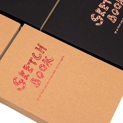  Sketchbook nâu/đen 100gsm Potentate 