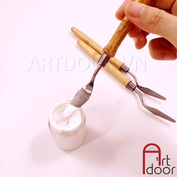  Bay pha màu KUELOX / bay múc màu cán gỗ vàng 