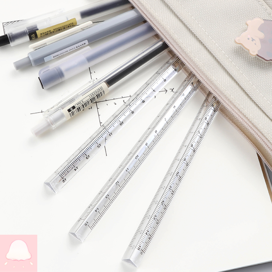  Thước kẻ trong suốt hình tam giác 