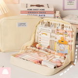  Túi đựng viết sức chứa lớn, cặp sách nhỏ gọn nhiều ngăn nhiều màu sắc dễ thương 