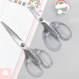  Kéo cắt giấy trong suốt sắc bén, tiện lợi, kéo cắt thủ công, đồ dùng văn phòng 