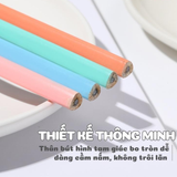  Bút chì HB thân gỗ hình tam giác kèm tẩy 