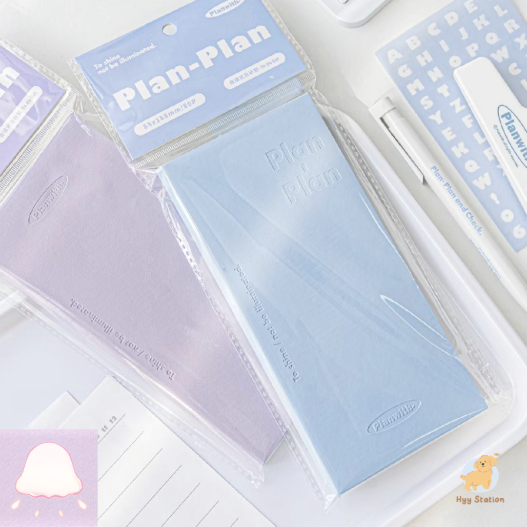  Planner Sổ Tay To Do List Da PU PLANWITH 160 Trang 