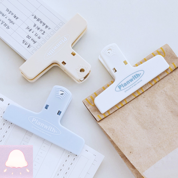  Kẹp tài liệu PLANWITH Nam Châm, Kích Thước Lớn, Màu Pastel 