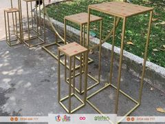 Thuê Bộ 3 bục chữ nhật Gold