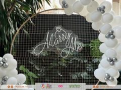 Chữ đèn LED neon - trắng - Marry Me
