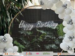 Chữ đèn LED neon - trắng - Happy Birthday
