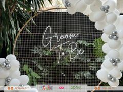 Chữ đèn LED neon - trắng - Groom To Be