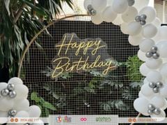 Chữ đèn LED neon - Vàng - Happy Birthday