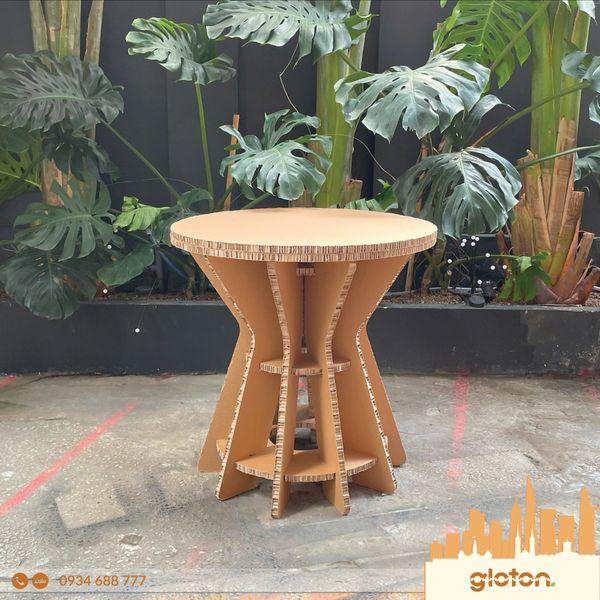 Mô Hình Bàn Tròn Mẫu 1 – Gloton - Sản xuất mô hình Carton