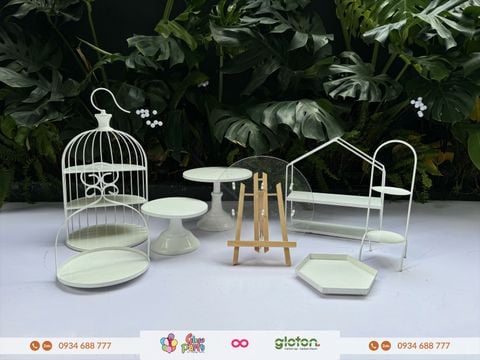 Bộ Kệ Trắng Cổ Điển - Set Nhỏ 1