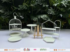 Bộ Kệ Trắng Cổ Điển - Set Nhỏ 1