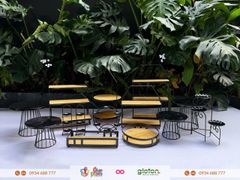 Bộ Kệ Gỗ Cung Đình - Full set 14 món
