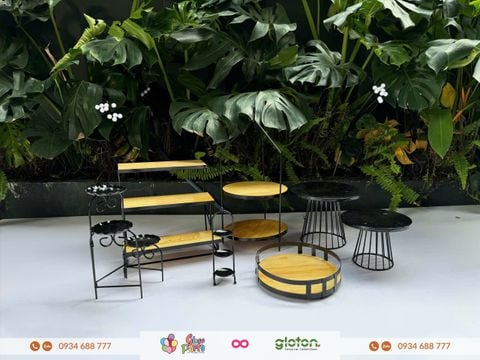 Bộ Kệ Gỗ Cung Đình - Set Nhỏ 1