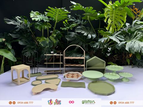 Bộ Kệ Xanh Bơ - Full set 16 món