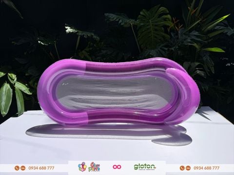 Phao PVC - Phao Giường - Tím