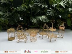 Bộ kệ Sắt Vàng Gold Vintage