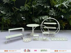 Bộ Kệ Trắng Cổ Điển - Set Nhỏ 2