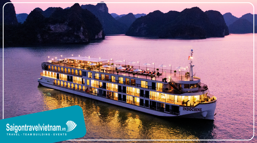 Du thuyền Hạ Long Indochine Cruise 5 sao 3 Ngày 2 Đêm