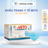  5 Hộp Khẩu trang Y tế Kháng Khuẩn MITO, 4 lớp  màu xanh, xám, trắng, hồng 