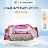  5 Bịch Khăn Ướt Baby Wipes (Gấu) 165gr - Không mùi (vải chấm bi) 