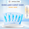  10 Bịch Khăn Lạnh Carot Xanh – (KT 19cm x 18cm) - (20 cái/bịch) 