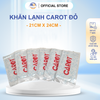 10 Bịch Khăn Lạnh Carot  Đỏ – (KT 21cm x 24cm) - (20 cái/bịch)