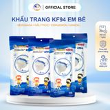  Thùng Khẩu Trang Trẻ Em KF94 TÃ BỈM MITO 4 Lớp Ôm Trọn Khuôn Mặt Bé 30 Bịch (Túi/ 10 Cái) 
