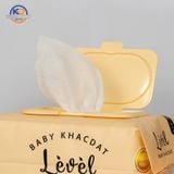  5 Bịch Khăn Giấy Ướt Level TÃ BỈM MITO Chất Liệu Vải Vicose Mềm Mại Không/Có Mùi Loại 120 Tờ 