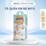  Tã Bỉm Cho Bé MITO Mỏng Nhẹ Chống Hăm Thoáng Khí Không Tràn Size XXL/44 Cái 