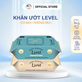  5 Bịch Khăn Giấy Ướt Level TÃ BỈM MITO Chất Liệu Vải Vicose Mềm Mại Không/Có Mùi Loại 120 Tờ 
