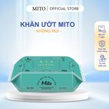  5 Bịch Khăn Giấy Ướt Mito TÃ BỈM Vải Cao Cấp Không Dệt Thấm Hút Nhanh Có/Không Mùi 100 Tờ 
