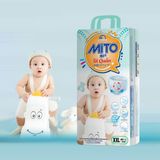  Tã Bỉm Cho Bé MITO Mỏng Nhẹ Chống Hăm Thoáng Khí Không Tràn Size XXL/44 Cái 