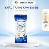  Thùng Khẩu Trang Trẻ Em KF94 TÃ BỈM MITO 4 Lớp Chống Bụi Mịn Hình Doraemon 30 Bịch (Túi/ 10 Cái) 