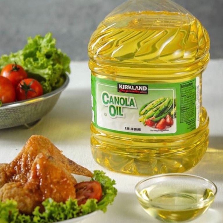 Dầu ăn thực vật Kirkland Canola Oil Mỹ 2.48L/Bình Viên Ngọc Xanh