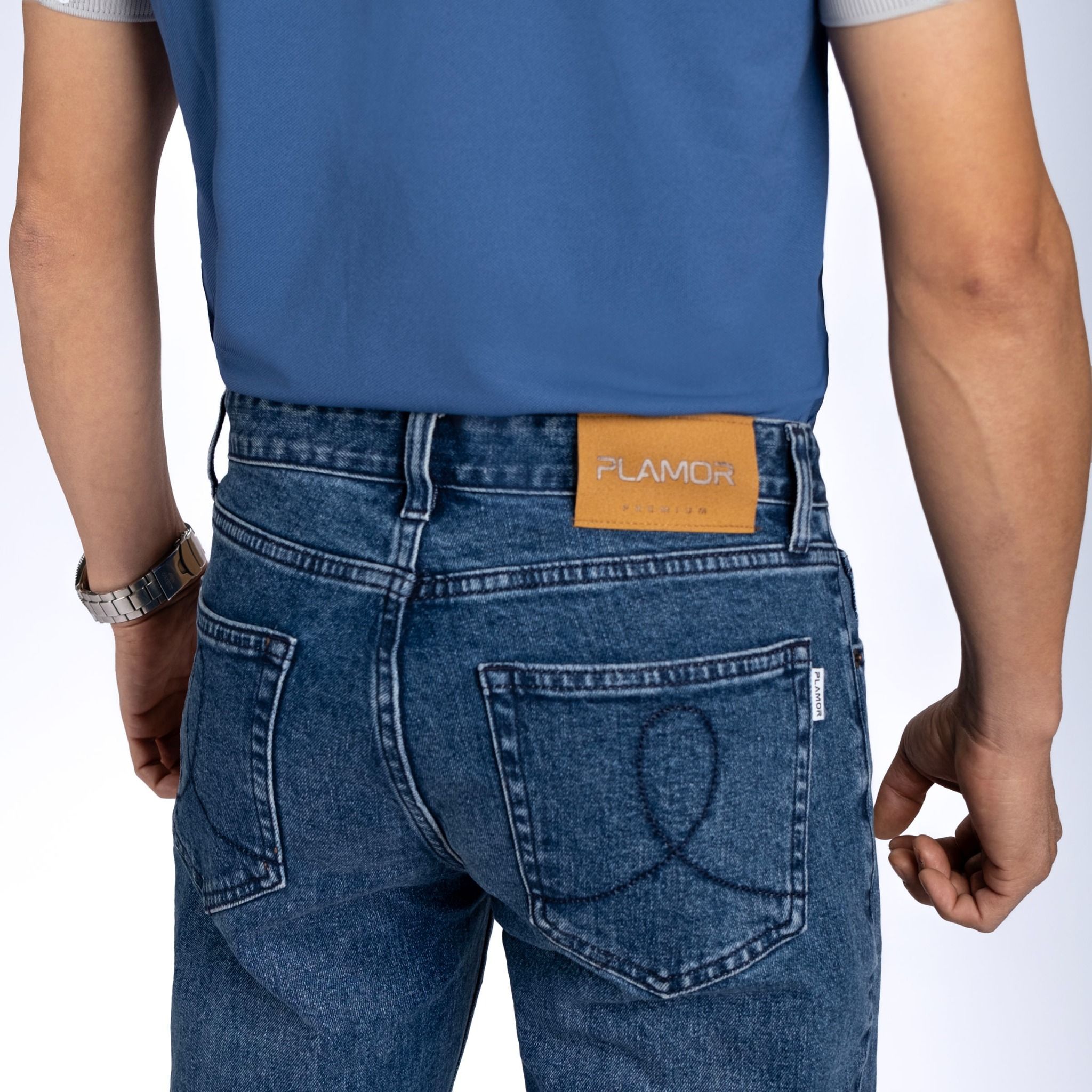 Quần jeans nam dài Slim - QJD103-2