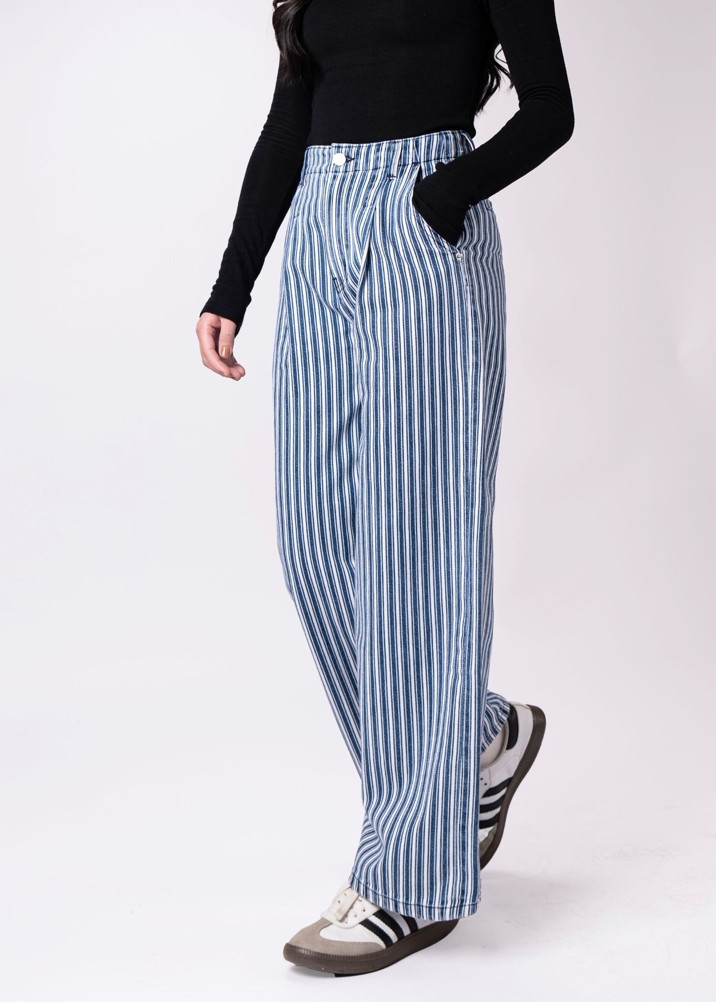 Quần jeans suông nữ Cao Cấp bản giới hạn QJD206-6