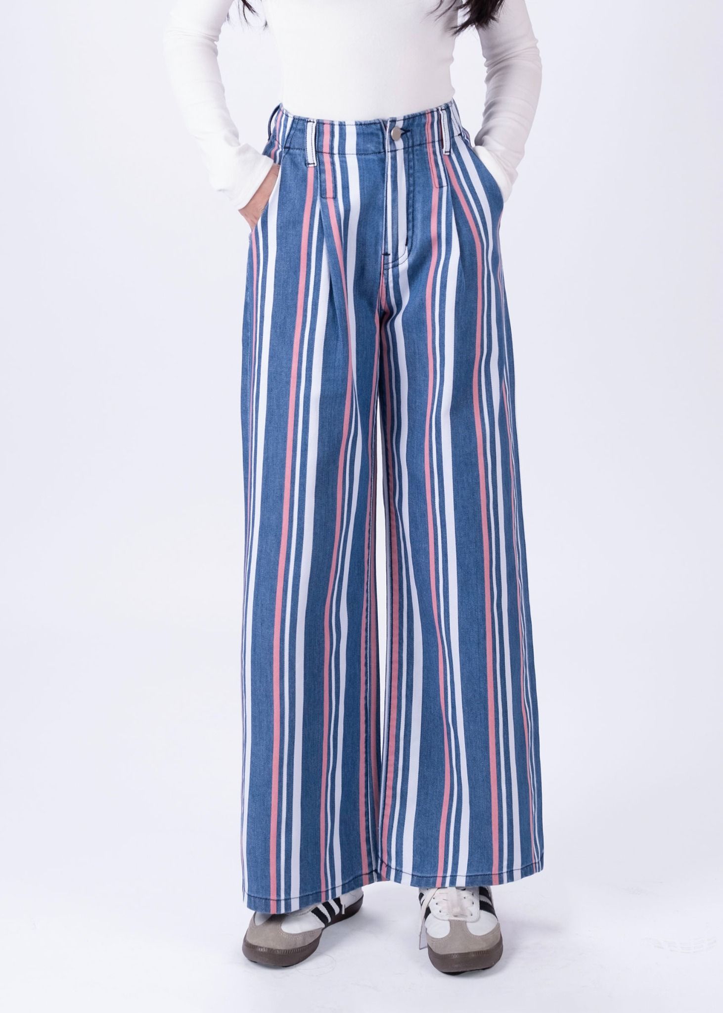 Quần jeans suông nữ Cao Cấp bản giới hạn QJD206-4