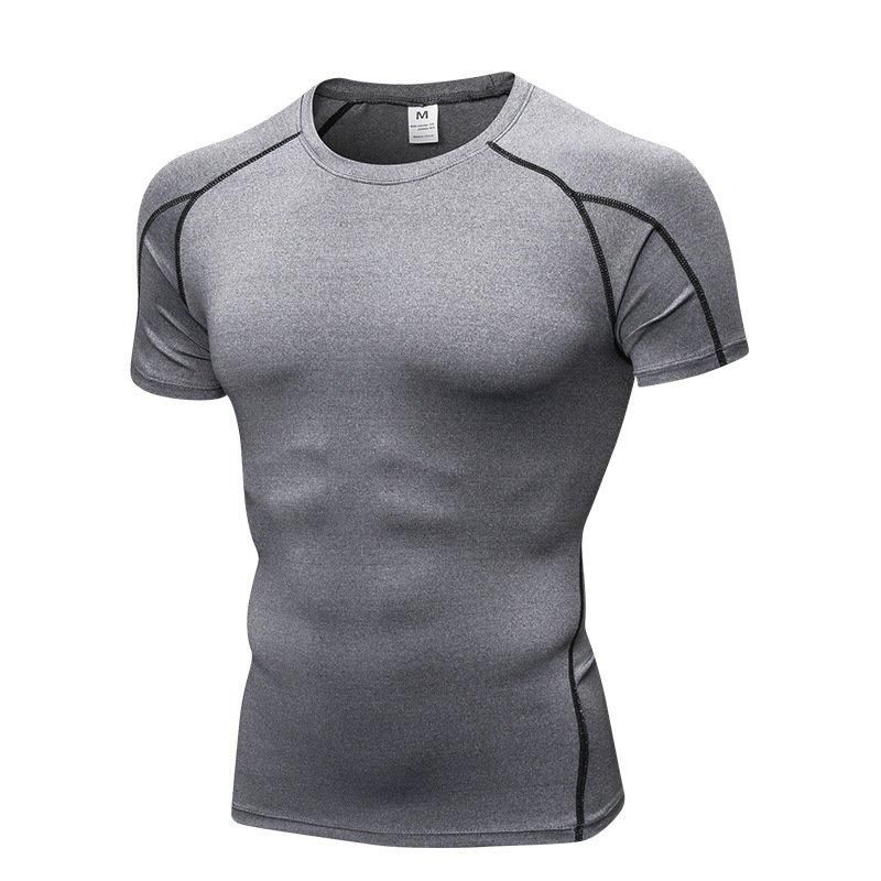 Áo Tập Gym Yoga Nam thun có tay basic viền vai Olona N1