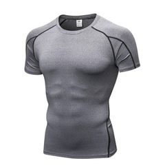 Áo Tập Gym Yoga Nam thun có tay basic viền vai Olona N1