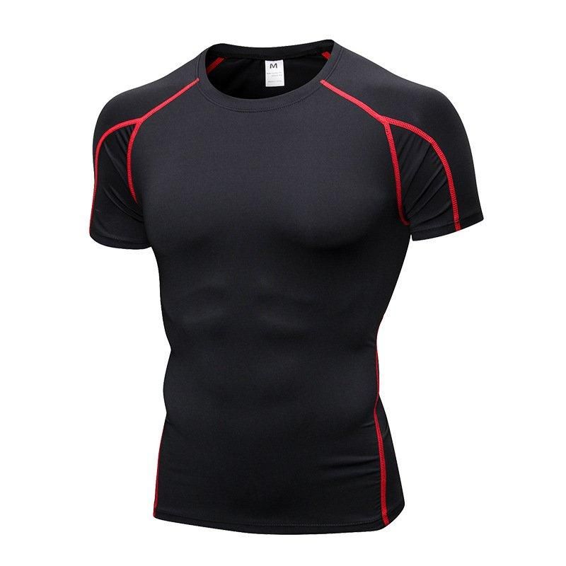 Áo Tập Gym Yoga Nam thun có tay basic viền vai Olona N1