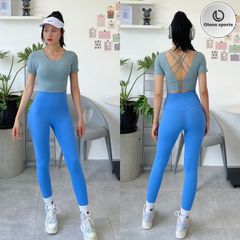 Áo croptop thể thao nữ tập Yoga, Gym có đệm mút nâng ngực chất vải cao cấp thoáng khí co giãn tốt Olona Sports AC04
